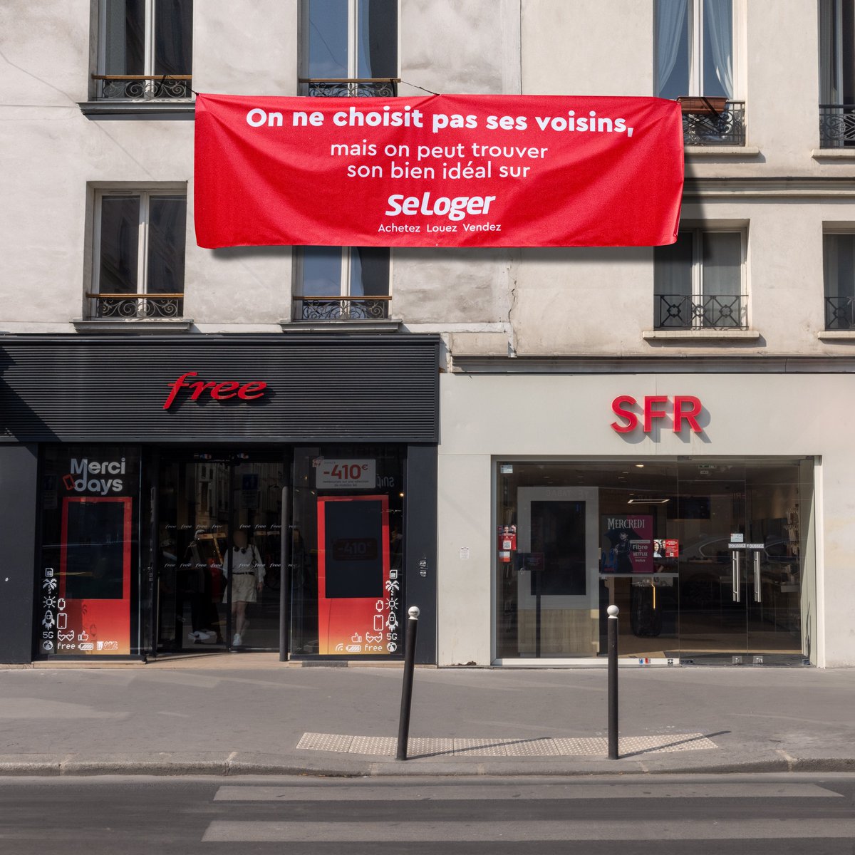 SeLoger's tweet photo. Parfois la connexion entre voisins passe mal.

Coucou 👀 @free @SFR https://t.co/VuoOi7UEnH