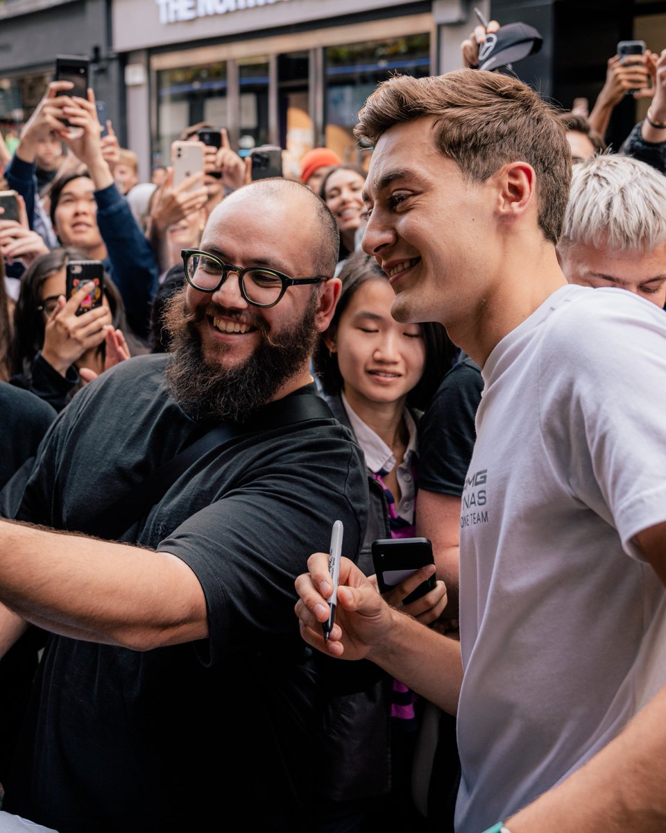 London calling. 📞 An amazing turnout for George and <a href="/pumamotorsport/">PUMA Motorsport</a> at their Carnaby Street store on the eve of the #BritishGP last night. 😍