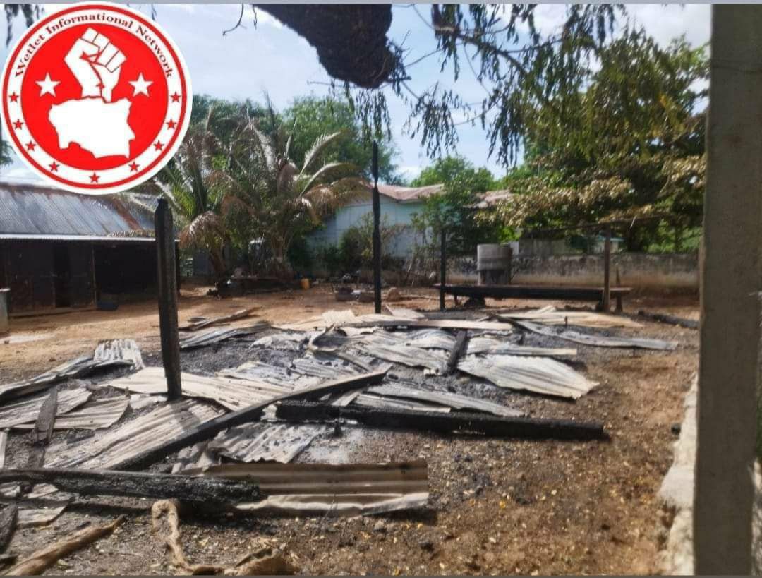 MaybomeM's tweet photo. Over 60 residents including children were abducted by military troops in Innma and Meithalinkone villages of Kanbalu tsp on 4th July. The troops destroyed a monastery and set up a mine in ShweNyaungtaw pagoda, Wetlet tsp.  #2023Jul6Coup #WhatsHappeningInMyanmar https://t.co/fa6gGSkzXW