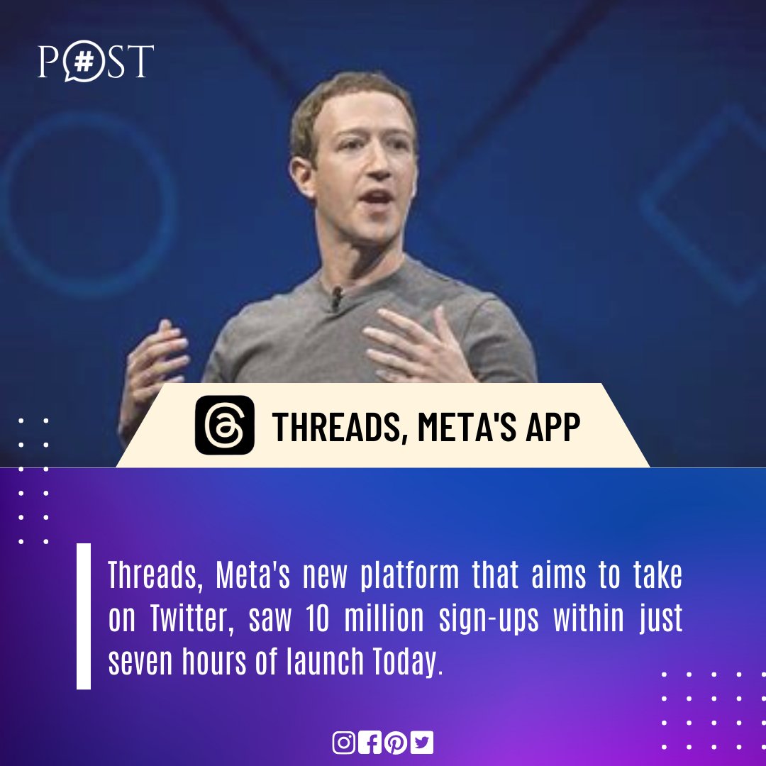 canappindia's tweet photo. 𝐓𝐡𝐫𝐞𝐚𝐝𝐬, 𝐌𝐚𝐫𝐤 𝐙𝐮𝐜𝐤𝐞𝐫𝐛𝐞𝐫𝐠 𝐡𝐚𝐬 𝐢𝐧𝐭𝐫𝐨𝐝𝐮𝐜𝐞𝐝, 𝐚 𝐧𝐞𝐰 𝐭𝐞𝐱𝐭-𝐛𝐚𝐬𝐞𝐝 ✍️𝐚𝐩𝐩 𝐟𝐫𝐨𝐦 𝐈𝐧𝐬𝐭𝐚𝐠𝐫𝐚𝐦. This platform🤩allows users to share text updates and participate in public conversations. #Threads #threadapp #Meta #ThreadsApp #canapp https://t.co/bQAKC77nnR