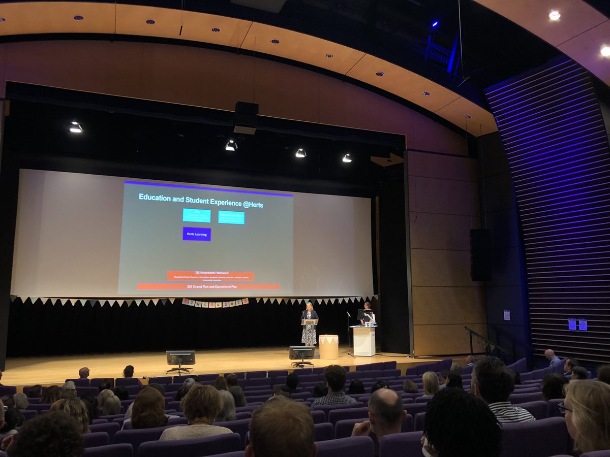 SuzanneFergus's tweet photo. And we’re off #uhltc2023 opening address @MairiWatson celebrating educational development’s &amp; achievements @UniofHerts https://t.co/zl9shA8Zji