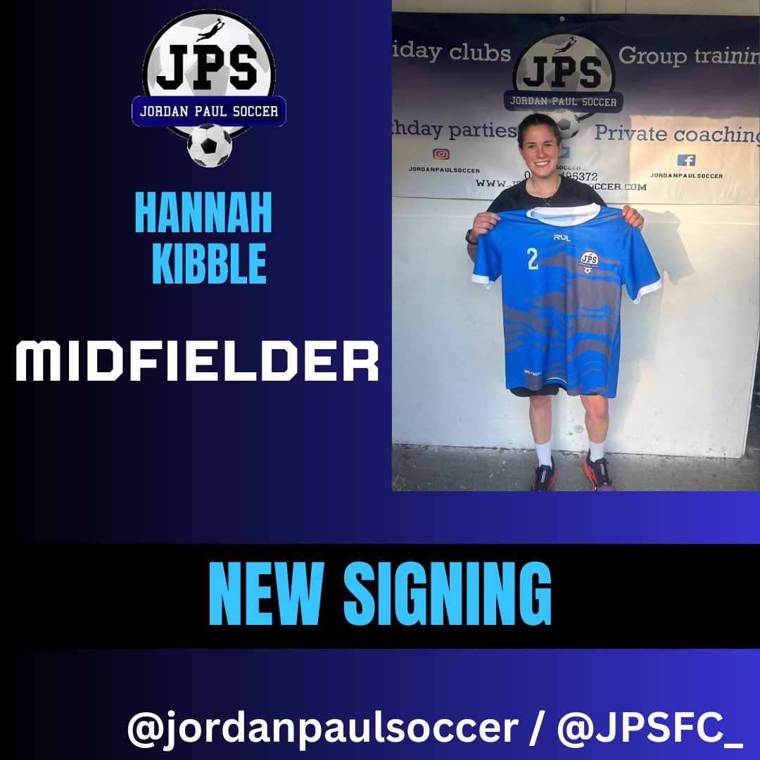 jpsoccer_'s tweet photo. ✍️ New Signing ✍️ 

Welcome to JPS FC Hannah 🔵⚪️

#JPSFC #jpsfootballclub #newsigning #newbeginnings #ladiesfootball https://t.co/nMNPqwV0rz
