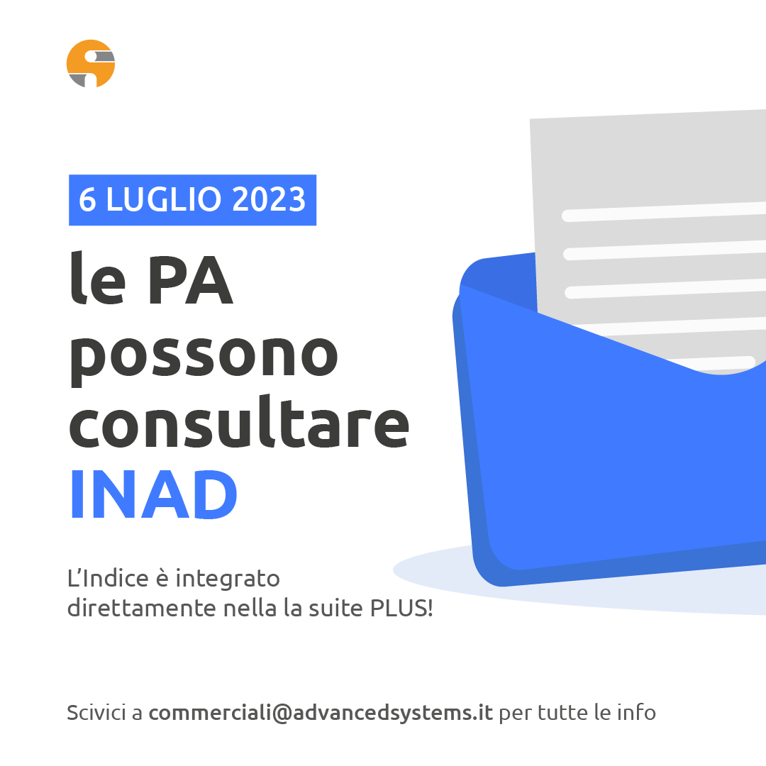 GruppoAS's tweet photo. A cosa serve #INAD?
La PA può inviare comunicazioni telematiche a valore legale a tutti i cittadini che hanno indicato una PEC come Domicilio digitale.

Scopri di più scrivendo a commerciali@advancedsystems.it

#pec #comunicazioni #pubblicaamministrazione #digitalizzazione https://t.co/xlyrc2YHVR