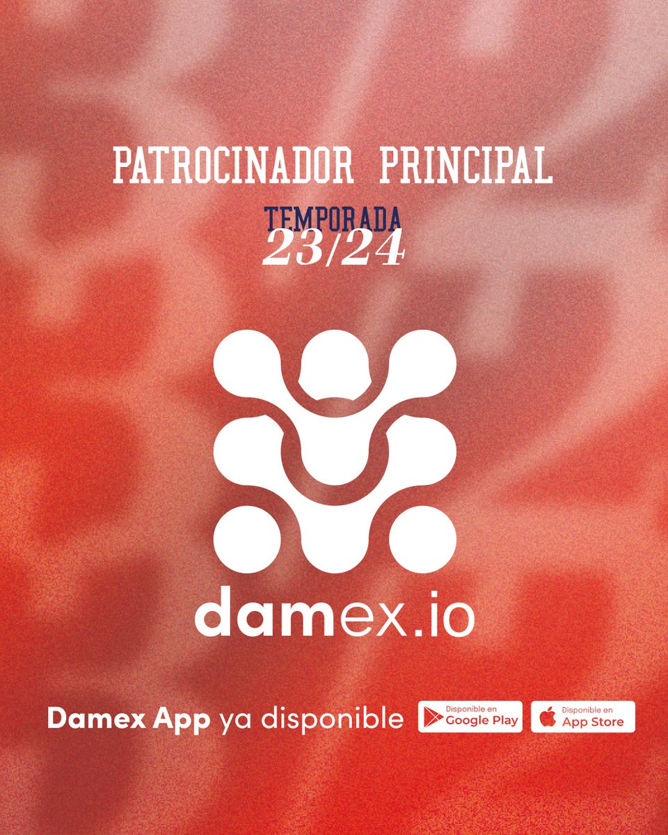 Otro año mas... Y TODOS LOS QUE NOS QUEDAN JUNTOS🙌🏼

<a href="/damex_io/">damex.io</a> continuará siendo nuestro principal patrocinador en la Temporada 23/24. Es un orgullo para nosotros seguir unidos.🔥

¡Ah! Si eres de los pocos que aún no tienen descargada la Damex App ya estás tardando.👀