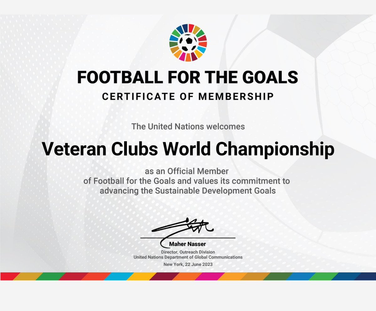VCWCNetwork's tweet photo. "We are committed to work with our football Legends to mobilise everyone, super charge ideas to solutions and ensure no one is left behind." @FredSIEWE, VCWC Chairman.

cc @MaherNasserUN https://t.co/uAgSIkwlzC