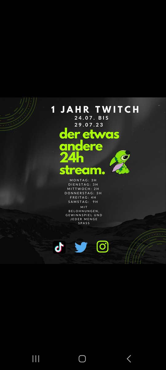 stitchengreen's tweet photo. Wir feiern 1-Jähriges auf #twitch ❤️ Wahnsinn!!! 😊 #TwitchDE #TwitchStreamers #twitchaffiliate #streamers #streamergirl #twitchtv #StreamerCommunity #StreamersConnected https://t.co/G4iZ5iLtTY