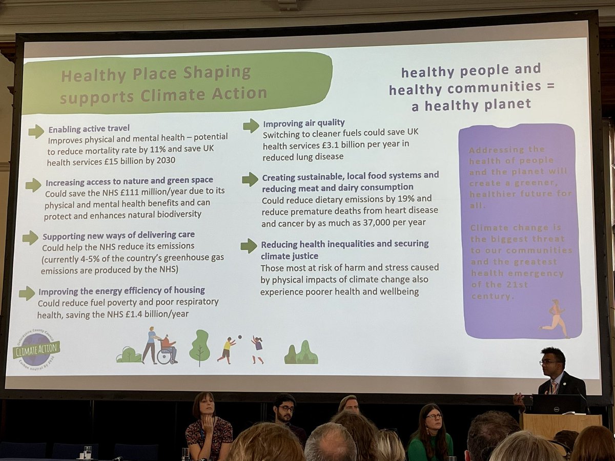 the_spokeswoman's tweet photo. Kicking off day 2 of #CycleCounty2023 with a really excellent talk by @AnsafAzhar, Director of Public Health at @OxfordshireCC. Lots here that @NikJohnsonCA would agree with - when we prioritise health we unlock so many co-benefits. https://t.co/f8SPtELdA3