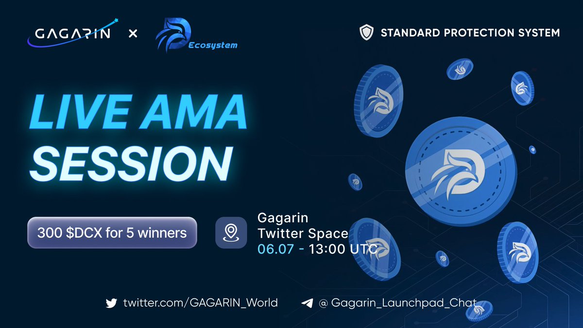 vespel_nub's tweet photo. Attendance D-community experience! We're extending our giveaway to 5 DCX each for 10 lucky participants. But first, there's a mission from Gagarin you need to complete:

1️⃣ Like, RT &amp; tag 3 friends.
2️⃣ Make sure you're following @d_ecosystem &amp; @GAGARIN_World.

🧵⤵️ https://t.co/oDSqTS9YIs