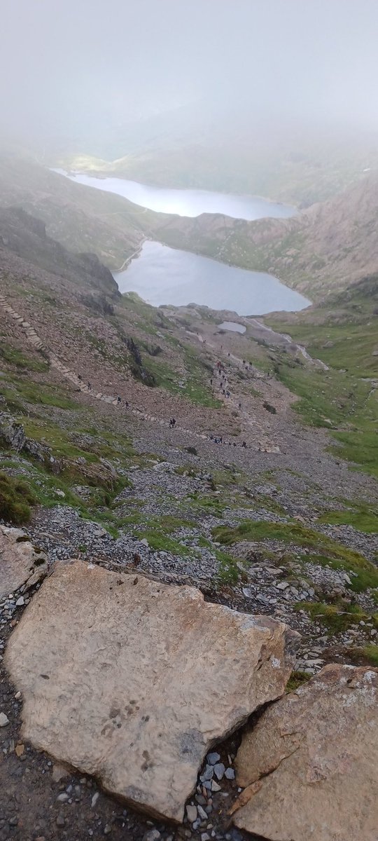 SandyMc1111's tweet photo. #YrWyddfa #Snowdon. Great walk on Tuesday. Not the best views from the top. But walking down the #pygtrack, the clouds shifted with amazing views. #mountains #Wales #hiking https://t.co/46vlB0BFtC
