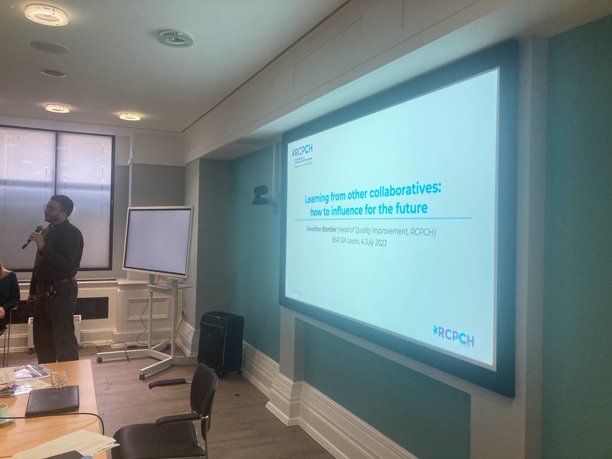 JIAlearn's tweet photo. Three great workshops in action!

@aicha_bouraoui presented a session on health coaching, @debsw_15, Dawn and @FloraJIALearn1 spoke about engaging CYP &amp; their families &amp; Jonathan Bamber from @RCPCH_QICentral discussed how we can learn from other collaboratives. 

#JIALearn https://t.co/YmLThIbTnH