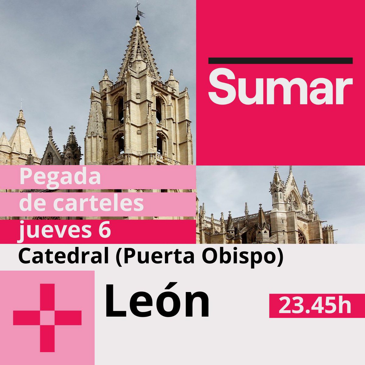 VioletaSerga's tweet photo. 💕💪 Arrancamos @sumar !
🔝 En simultáneo en León &amp; Ponferrada !
🌺 Es por ti y no paramos hasta mejorar tu vida. 
🌱 Libres, felices y construyendo el futuro que España merece con @Yolanda_Diaz_ Vamos!

#leon #ponferrada #arrancamos #futuro #sumar #yolandadiaz #EsPorTi https://t.co/xrvqbh2IpX