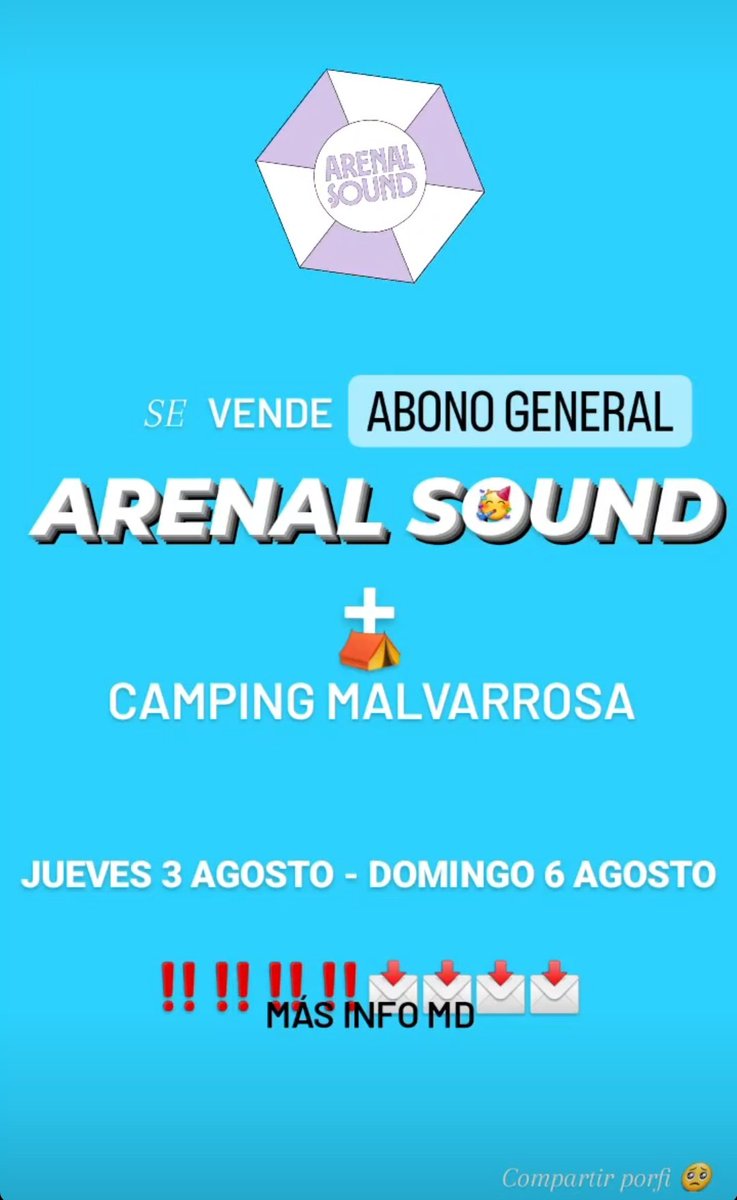 ElenaMoyaCrespo's tweet photo. Porfi que trabajo y no puedo cambiar los turnos :(( 🙏🏼🙏🏼🙏🏼🙏🏼🙏🏼 #ArenalSound2023 #arenalsound https://t.co/WtDKtgh9au