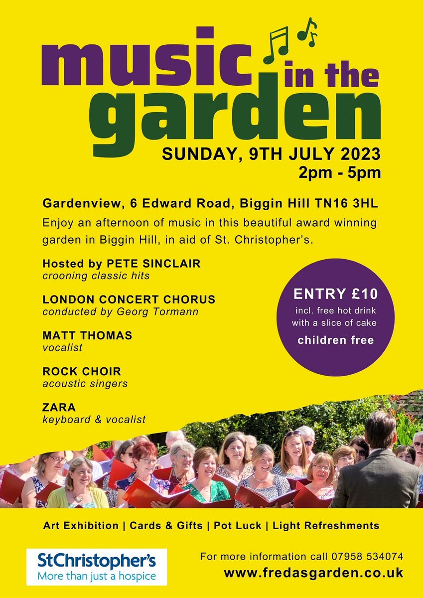 A lot of effort goes into opening my garden for my #MusicInTheGarden event.  Can't believe it's only a few days away.

Please spread the word
#Retweet