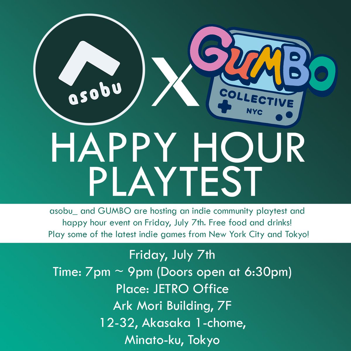 If you're an indie game developer in Tokyo, show off your game at tomorrow's event!
#indiedev #IndieGameDev #tokyoindies