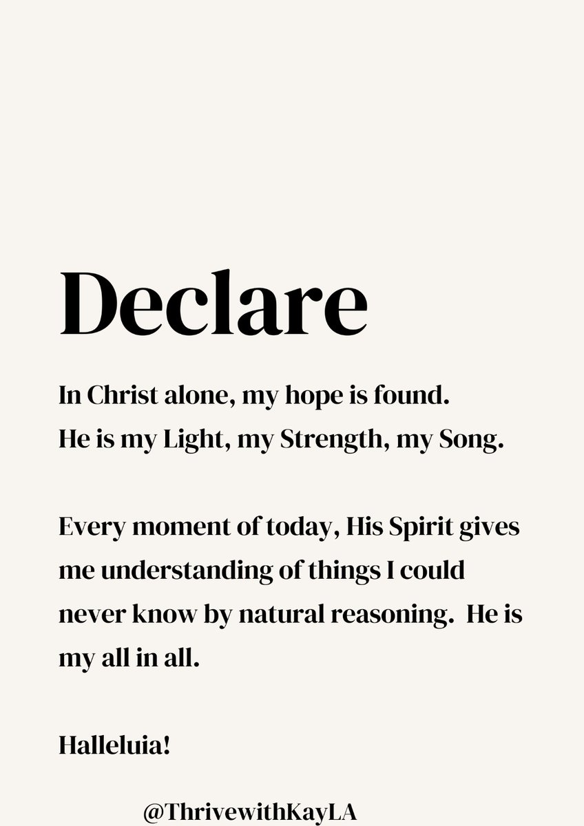 ThrivewithKayla's tweet image. Although people see our personal growth and progress in life as results of our efforts, we know who our source is; Jesus Christ. 
He is our all in all. 

#JesusOurSource
#ThriveWithKayLA
#ThriveTogether
#Thrive