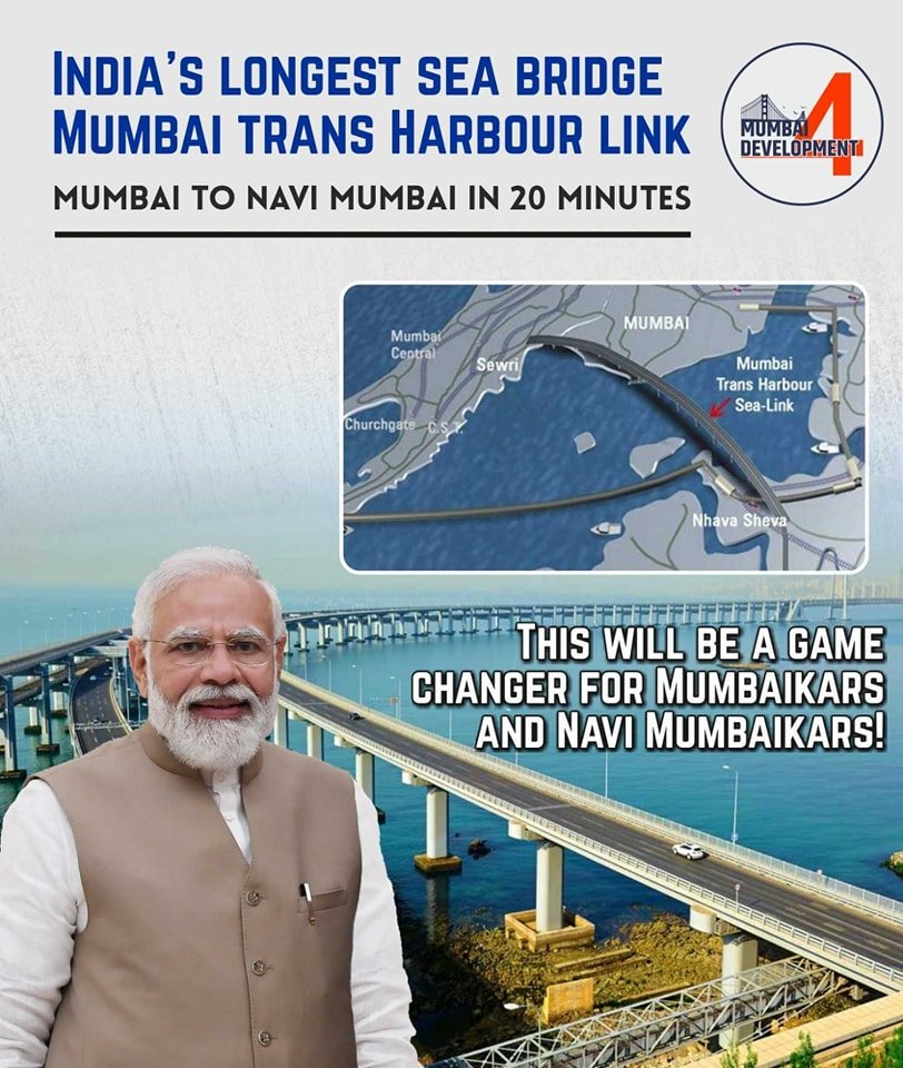 Mumbai4Develop's tweet photo. Benefits of this project-
- Faster connectivity with the proposed Navi Mumbai International Airport (NMIA)
- Savings in fuel and commuter's time 
- The link will help in decongesting Mumbai thereby reducing pollution.
#mumbai #9YearsOfSeva https://t.co/2ubPqvjKta