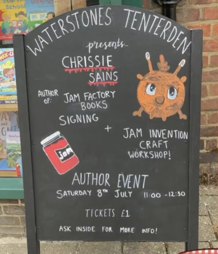 CRSains's tweet photo. Super excited to be joining @WaterstonesFrem and @WstoneTenterden this Saturday for some jammy alien crafts. Do come along and say hi if you’re in the area, I’d love to see you! https://t.co/XYqHvvyNiB