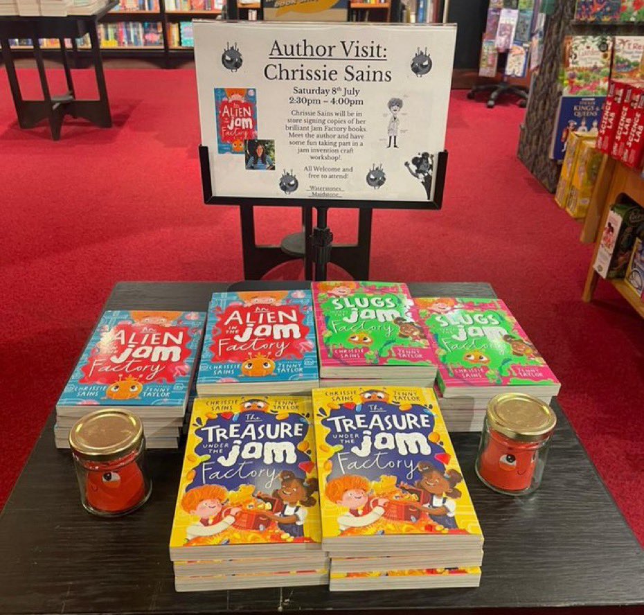 CRSains's tweet photo. Super excited to be joining @WaterstonesFrem and @WstoneTenterden this Saturday for some jammy alien crafts. Do come along and say hi if you’re in the area, I’d love to see you! https://t.co/XYqHvvyNiB