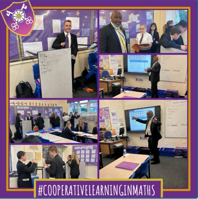 StPetersCC's tweet photo. Well done to Mr Joseph for trialling cooperative learning stragies with his classes, so that pupils are engaged and thriving in maths 💜
#MathsIsFun #CooperativeLearning #OutstandingTeaching #OutstandingLearning https://t.co/0SVdlIMXDg