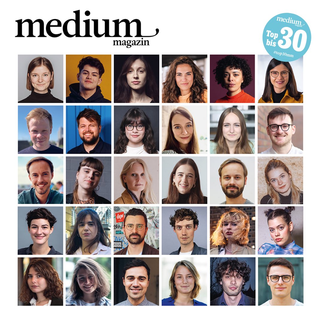 Gerade hat das <a href="/mediummagazin/">medium magazin</a> seine Liste der „Top 30 bis 30“ im Journalismus veröffentlicht und ich freue mich unglaublich, Teil davon zu sein! Vielen Dank für die Auszeichnung und Glückwunsch an alle anderen wirklich tollen Kolleg*innen. #top30mm