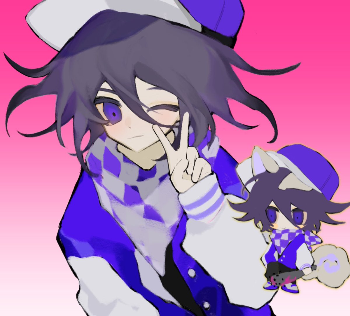 #ダンガンロンパ #王馬小吉 
改了下之前的图