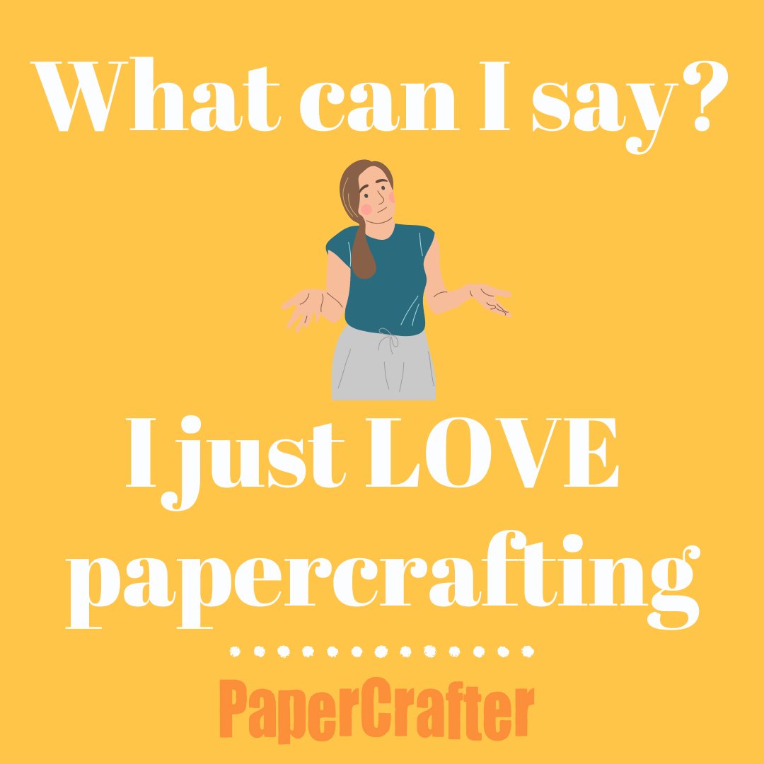 PaperCrafterMag's tweet photo. It's our answer to everything at this point! 😂
#makersofinstagram #papercraft #handmade #maker #madefrompaper #paper #craftersgonnacraft https://t.co/PN1KpKbHsb