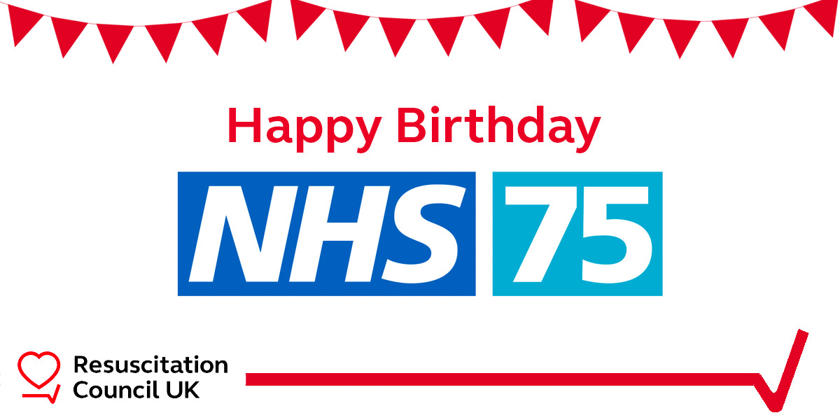 ResusCouncilUK's tweet photo. This week, as the NHS turns 75, weโre celebrating the incredible staff of the NHS for their hard work, dedication and care โ and the vital role they all have to play in supporting our #ResusFamily. Thank you. https://t.co/ahT7CnGVYX