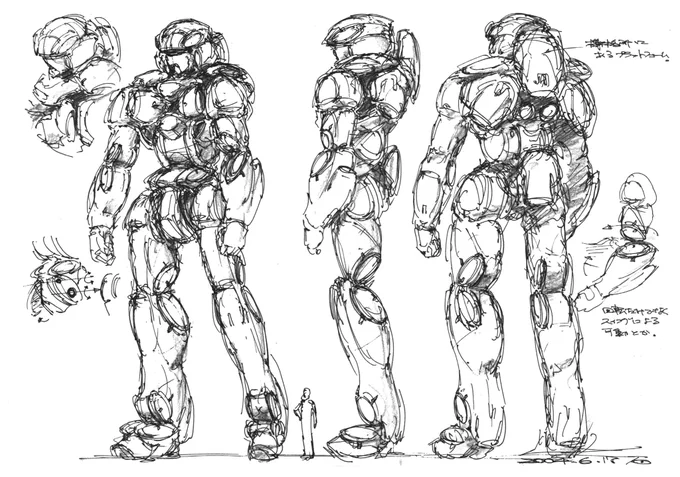 先日の2004年のスケッチとそれの追加です。 