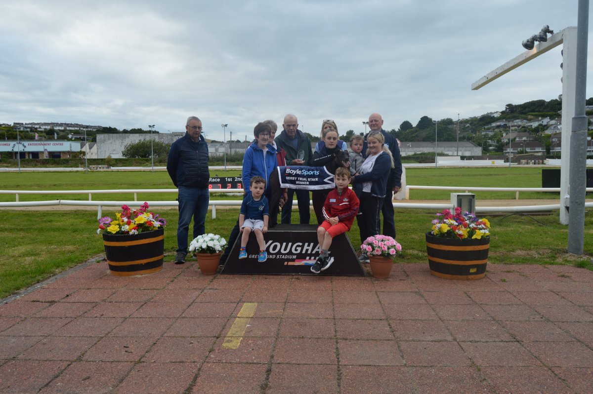 YglGreyhound's tweet photo. Commons Rebel is Derby bound!

Owned by Jack Crowley and trained by John Kiely, he has secured free entry into the @BoyleSports Irish Greyhound Derby after winning the Trial Stake here in Youghal Greyhound Stadium

Best of Luck in @ShelbournePark

#GoGreyhoundRacing #ThisRunsDeep https://t.co/qoqituuBOf