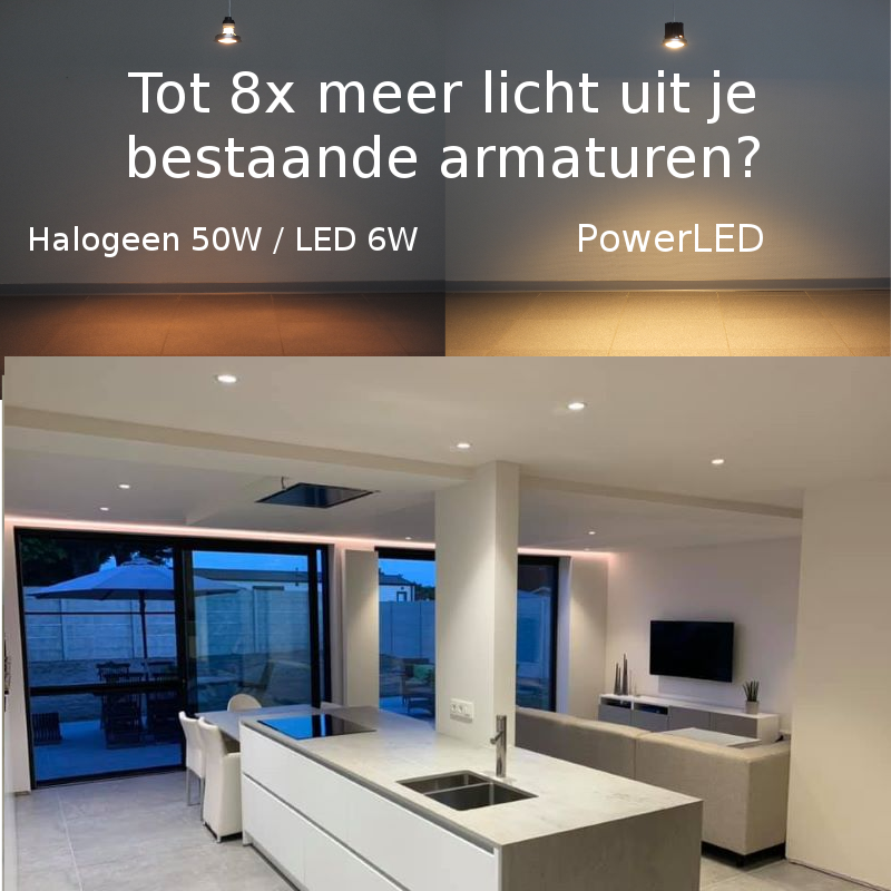 Verlichting is meestal (te) zwak omwille van 'oude' gewoontes en onwetendheid. Eenmaal men het comfort van goede verlichting kent, wil men niets anders. Wij creëren hiervoor de oplossing met behoud van je armaturen.