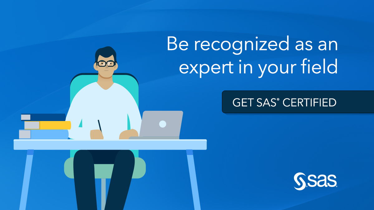 SAS certification helps you gain recognition as the expert you are. 64% of professionals received a promotion or salary increase after achieving certification (Pearson VUE Value of IT Certification Report). 
2.sas.com/6011PH2MN