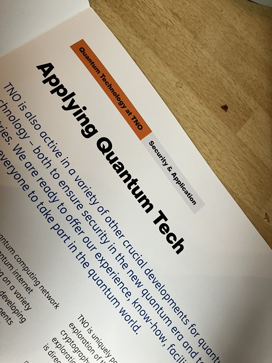 witblok's tweet image. Dat je elke keer na een interview bij @TNO_nieuws naar buiten komt en weet dat je nog dagenlang gaat kauwen op alles wat je gehoord hebt. Zooo gaaf wat ze daar allemaal kunnen… #quantum #sensoren