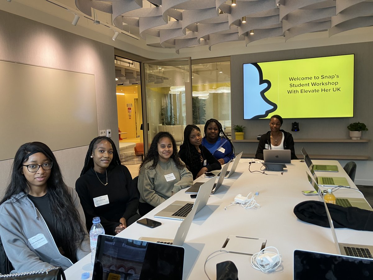 Some of our Year 12 students visited @Snapchat London with @elevateherUK UK and took part in an inspiring panel discussion focusing on women in tech. They also learnt how to make their own unique lenses!