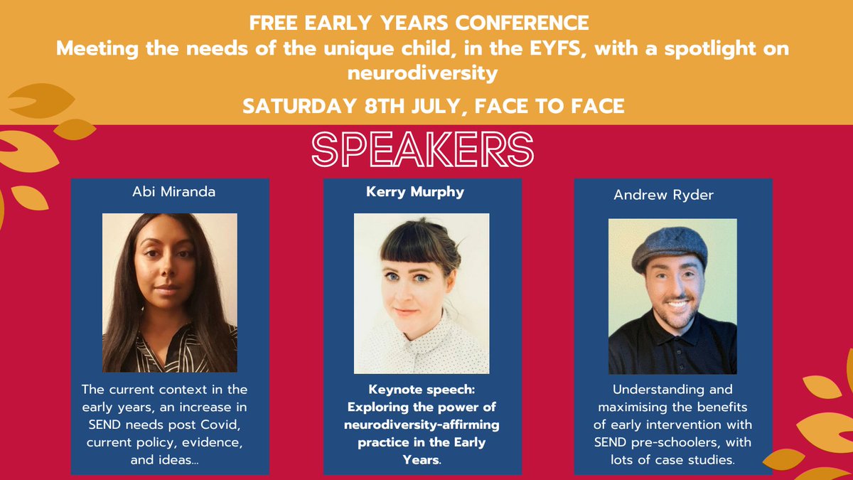 Last day to book your spot !!!
Join us for our launch conference - explore the challenges from Covid, and how we meet the needs of the unique child, with a spotlight on neurodiversity

#SPH #strongerpracticehub #EYFS #nursery #childminders

Book here: beyth.co.uk/course/sph-lau…