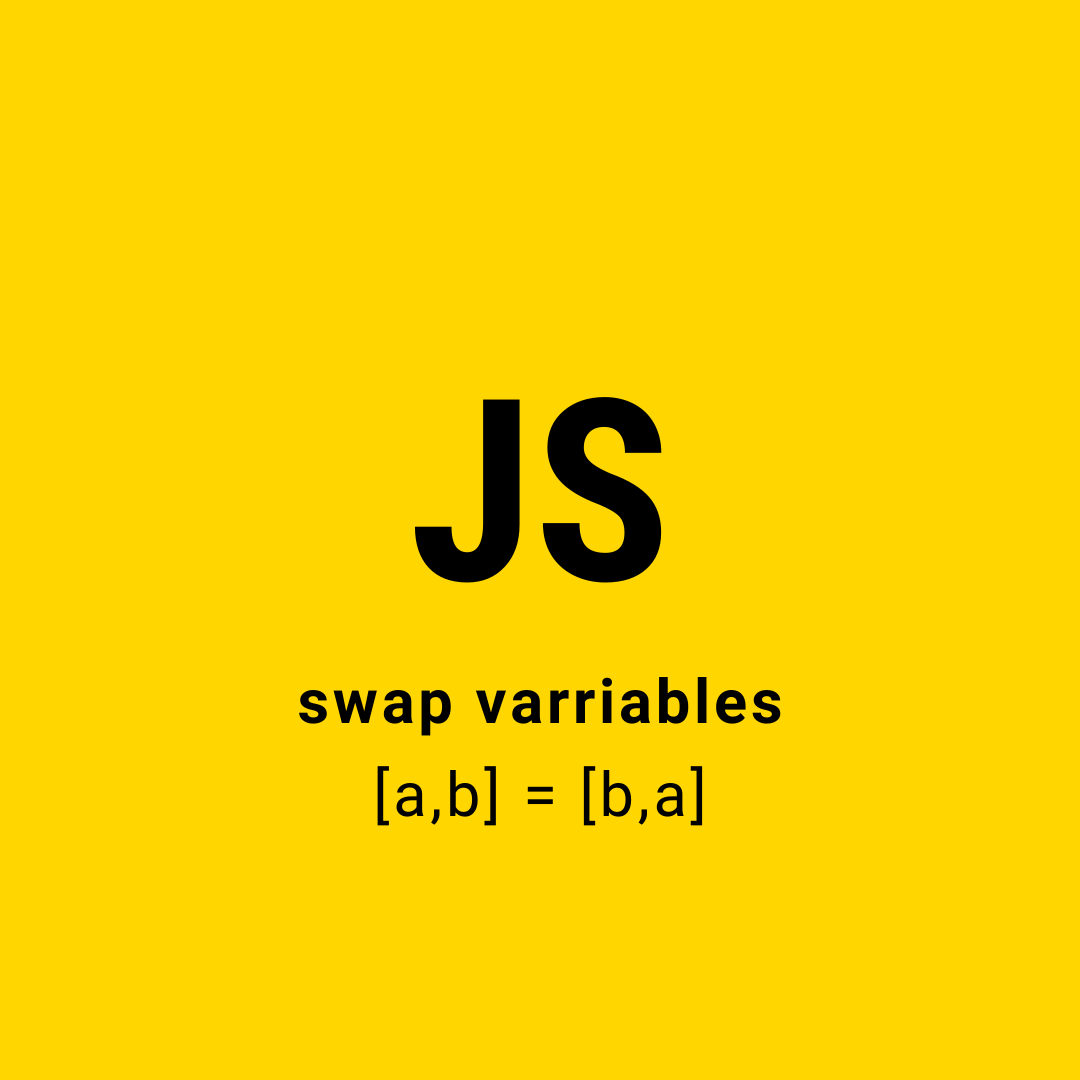jr_eidris's tweet image. Swapping variables using destructure method

let a = 5;
let b = 10;

[a, b] = [b, a];

read more: raghib-portfolio.vercel.app/blogs/64989ac9…

#javascript #developercommunity #javascripttutorial #linkedinlearning