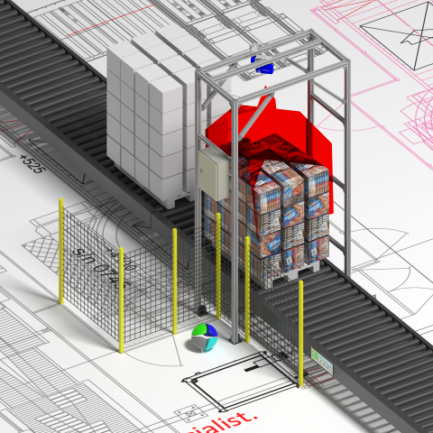 ServiceLogic's tweet image. Pallet scanning using two #DS8110 laser scanners from @DatalogicGroup. Over 1m depth of field reading a standard 1D barcode. DOE