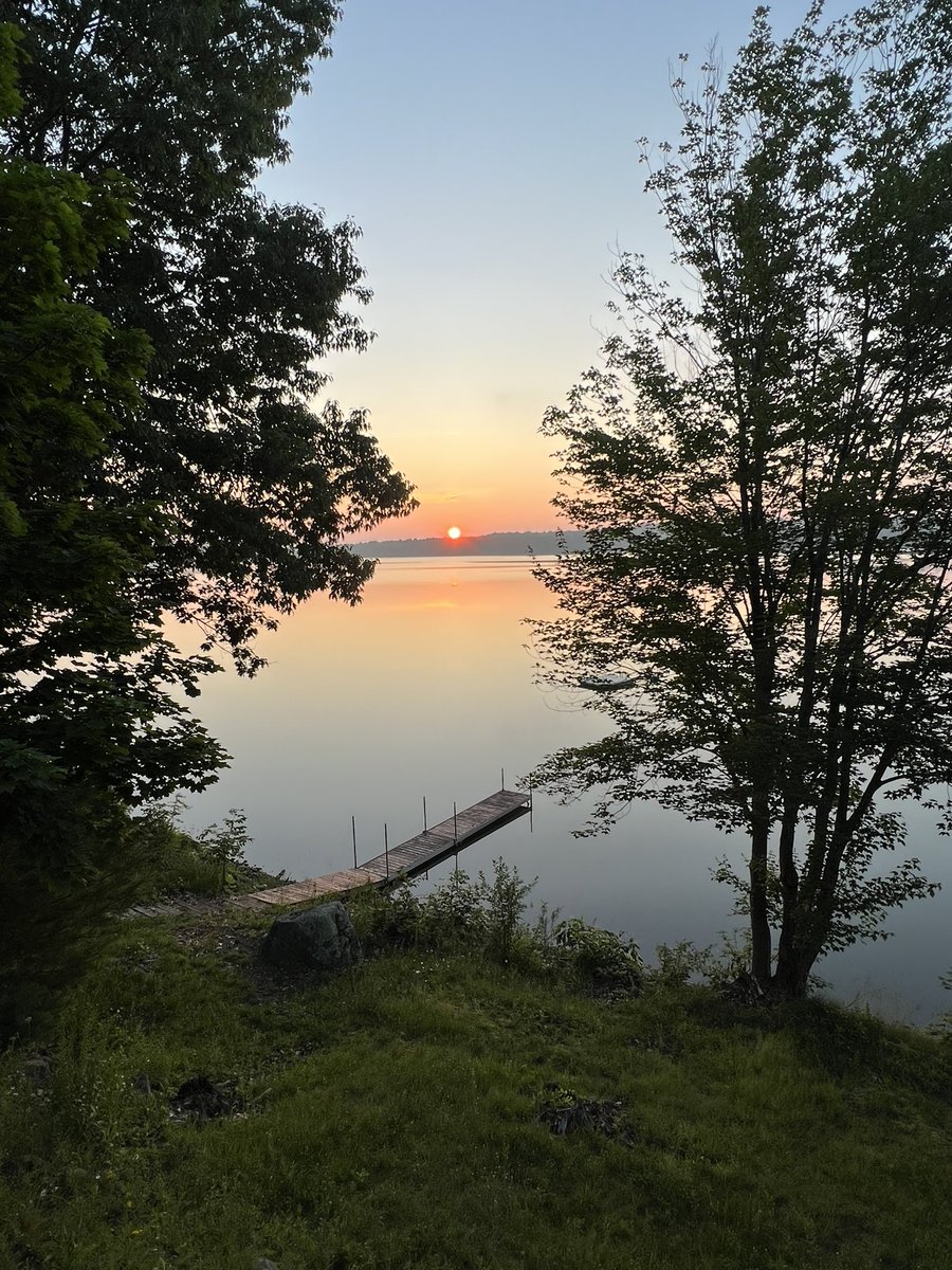 Good morning from Three Mile Pond, Vassalboro, Maine. #summer2023
