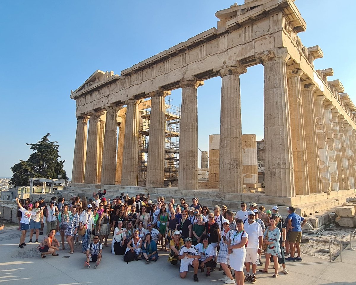 esia_eu's tweet photo. 📍ESIA Summer School 2023 - Visit to Acropolis - Parthenon! Group photo📷 @LfE_EUProject
@FoodSHIFT2030
#SeismoLab #ESIA2023 https://t.co/iw6fJzItMg