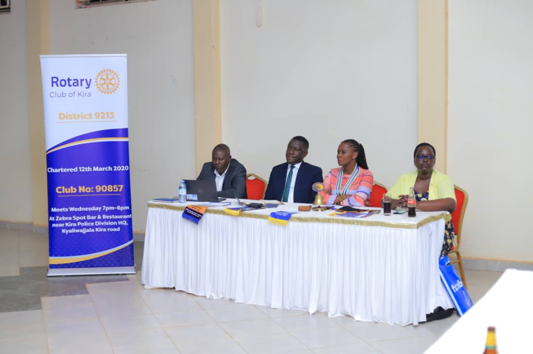 'Captivated by the presentation from AP Moses at the maiden fellowship of #HopeCreator President Lillian , Rotary Club of Kira.  It was an engaging and insightful moment to embrace the power of collective action for a brighter future! #RotaryFellowship #ServiceAboveSelf'