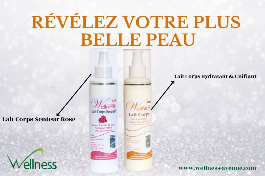 Votre teint manque d’éclat ? Vous avez une peau sèche ou terne ? ​ Nos laits de corps sont formulés pour répondre aux besoins de votre peau au quotidien. ☎️ +221 77 735 03 38 / +33 7 51 32 80 95 🌐wellness-avenue.com ​ 📩 contact@wellness-avenue.com