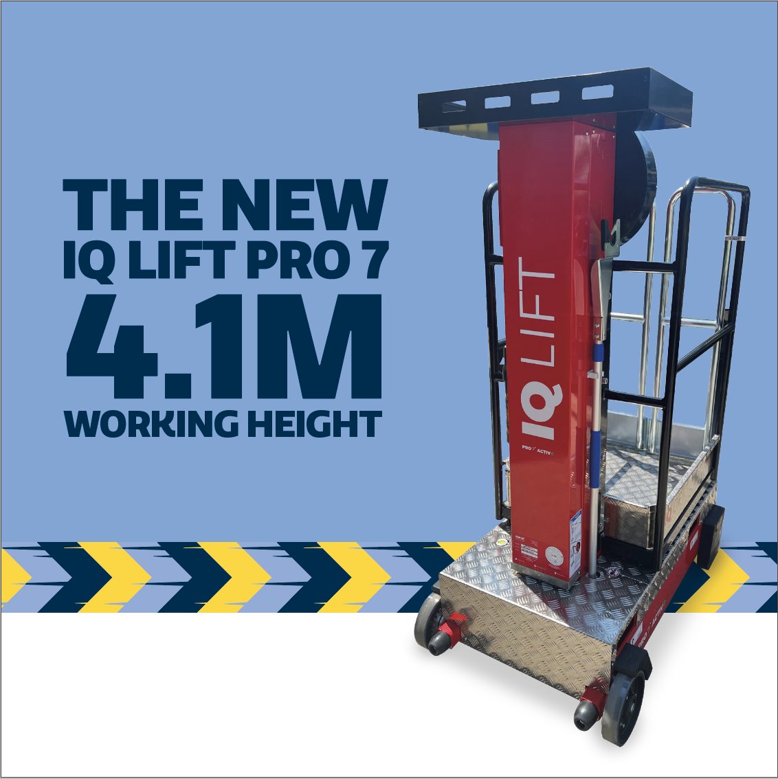 We’re among the first hirers in the South-East to offer the IQ Lift Pro 7. A manual push access platform that is part of our low-level range. With a unique raising mechanism, it requires no power to reach a working height of 4.1m. Hire yours today: ow.ly/GGii50P4S0z
