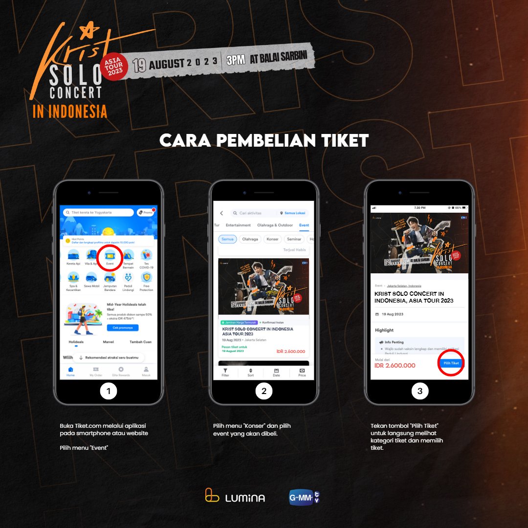 LUMINA Entertainment on Twitter: "[CARA PEMBELIAN TIKET] Berikut adalah