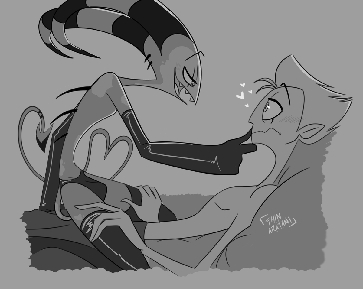 💕

#HelluvaBoss #HelluvaBossFanart 
#Stolitz #Stolas #Blitzo