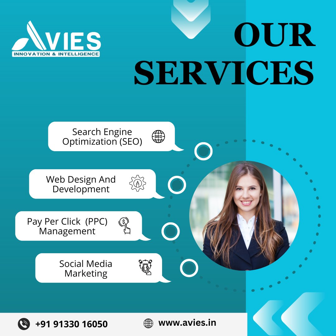 aryavasista's tweet image. We are Providing Services - AVIES
#avies #searchengineoptimization #webdesigndevelopment #payperclickmarketing #payperclickmanagement #socialmediastrategy #socialmediamarketing #seo #bestseo #providingservices #ourservices #contactus
Contact us at 9133016050 or info@avies.in.