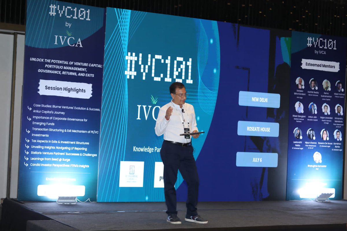 IndianVCA's tweet photo. At the #VC101 Delhi session, @rajattandy, President of @IndianVCA welcomes a full house with a stimulating welcome address.
#VC101byIVCA #MaximumIndia #insights #knowledgesharing https://t.co/vmAewy1pk7
