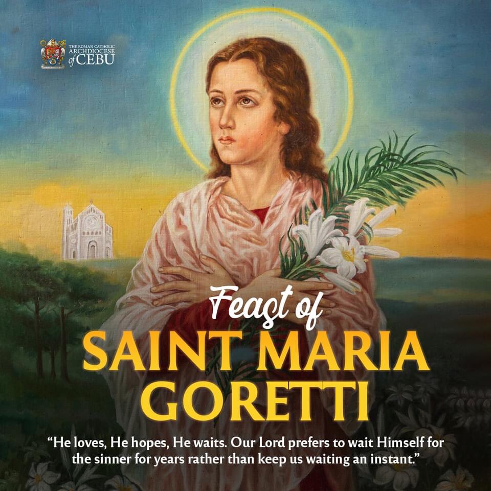 sugbosimbahan's tweet photo. Today, we celebrate the Feast of St. Maria Goretti.

#SugboanongSimbahan https://t.co/tP9LYHY4x5