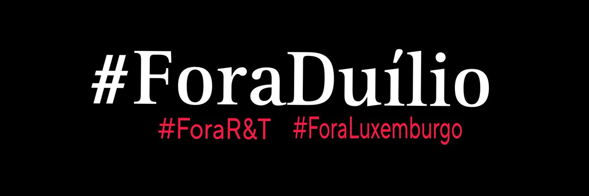 thiagosouzatec's tweet image. #ForaDuilio #ForaLuxemburgo #ForaGil 
#ForaRenovacaoeTransparencia
#ForaAndreNegao #ForaFabioSantos #foraMaycon #ForaAlesandro