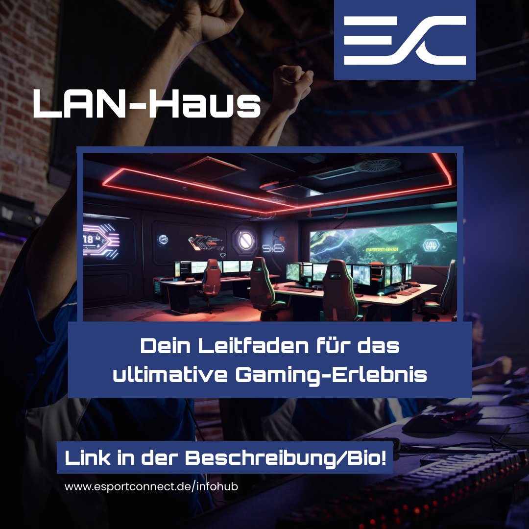 🎮 Willst du dein Gaming-Erlebnis auf die nächste Stufe heben? Unser neuester Artikel gibt dir einen tiefen Einblick in die Welt der LAN-Häuser! 🏠💻 
Lies jetzt mehr auf unserer Website! Link zum Artikel: bit.ly/44wdzvA . #EsportsConnect #LANHouse #GamingGuide