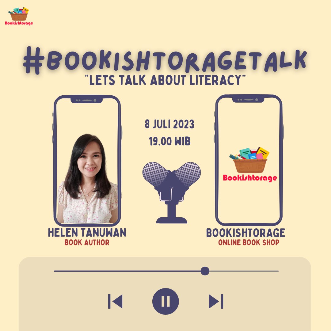 bookishtorage's tweet photo. Hola, #temanBubi

#BookishtorageTalk kembali hadir di bulan Juni nih, kapan sihh?

🗓️ : Sabtu, 8 Juli 2023
🕗 : 19.00 WIB
📝 : Bakmi Aman bareng @helen_tanuwan  

Jangan lupa buat ikut berpartisipasi yaaa, #temanbubi. See you on Saturday 🥰 https://t.co/MvLULsjmUx