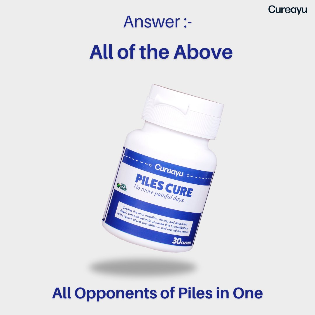 cureayu's tweet photo. Utilize Nature's Potential: Identify Herbs that Combat Piles.
Quiz:-  Which herb helps to reduces Piles?
A.   Sudh Guggul 
B.   Pippali
C.   Bibhitaki
D.   All of the Above
#Cureayu #Piles #pilescare #Herbal #Naturalhealing #herbs #HealthyLiving #Sudhguggul #diet #healthylife https://t.co/oi12GTCy53